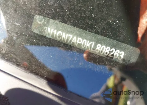 2019 Nissan Versa 1.6 Sv из США, поврежденный, VIN 3N1CN7AP0KL808263